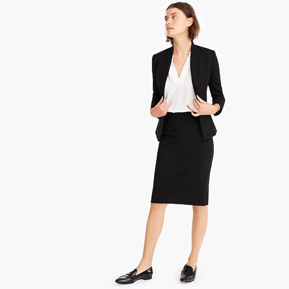 NWT J. Crew No. 2 Pencil Skirt in Stretch Twill
